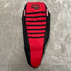 QK Racing Honda Seat Cover Red/Black Ribbed for Honda TRX 400 EX Quad 2004-2018